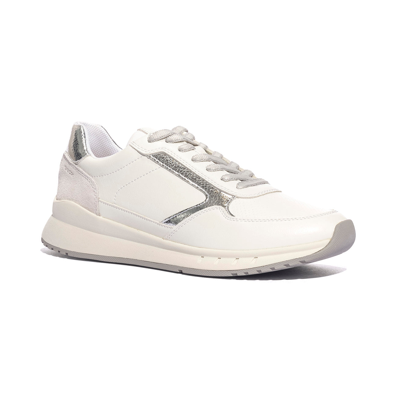GEOX D659LB 5422 WHITE SILVER  C0007 Sneakers Donna 