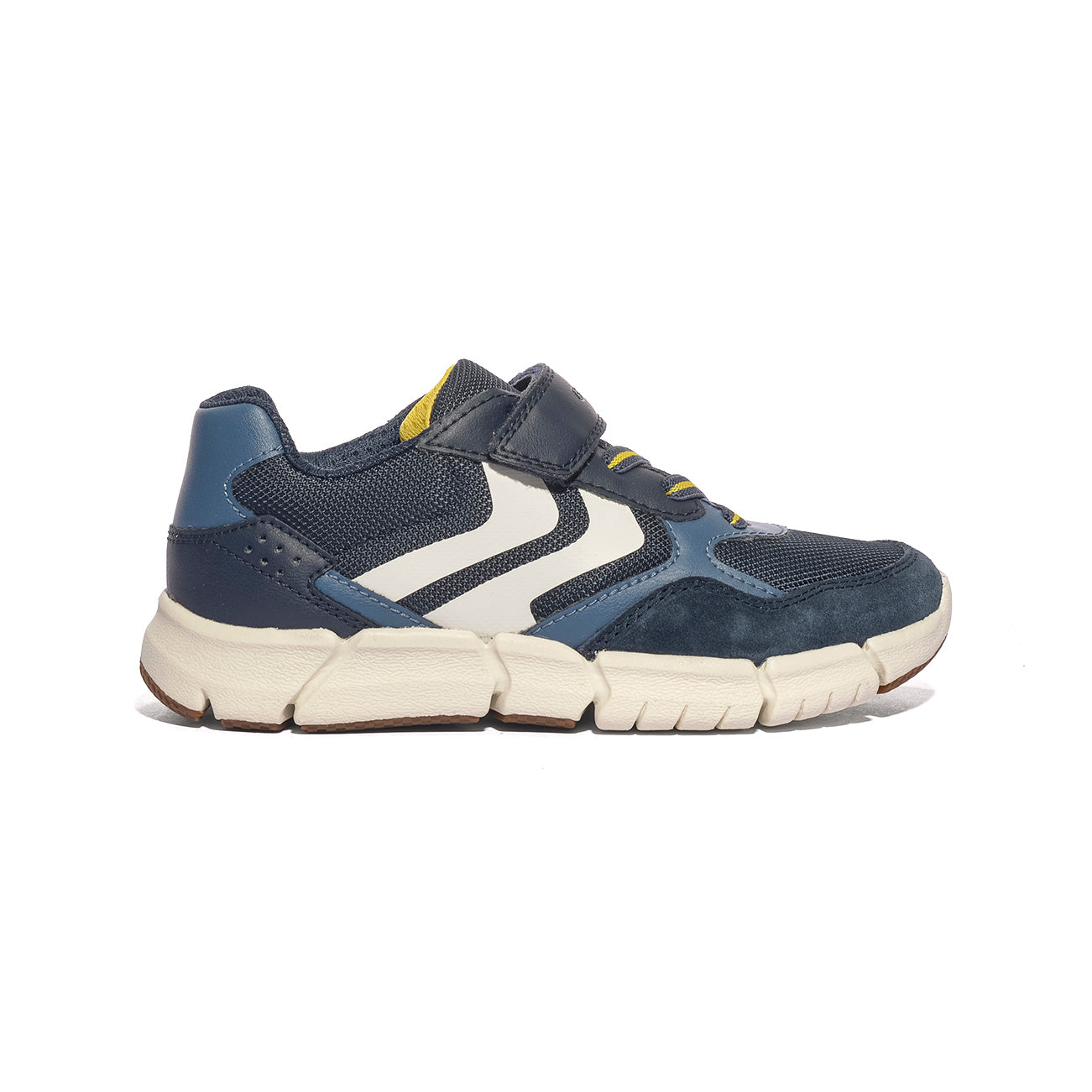 GEOX J459BB 0FU22 NAVY YELLOW   C0657 Sneakers Bambino 