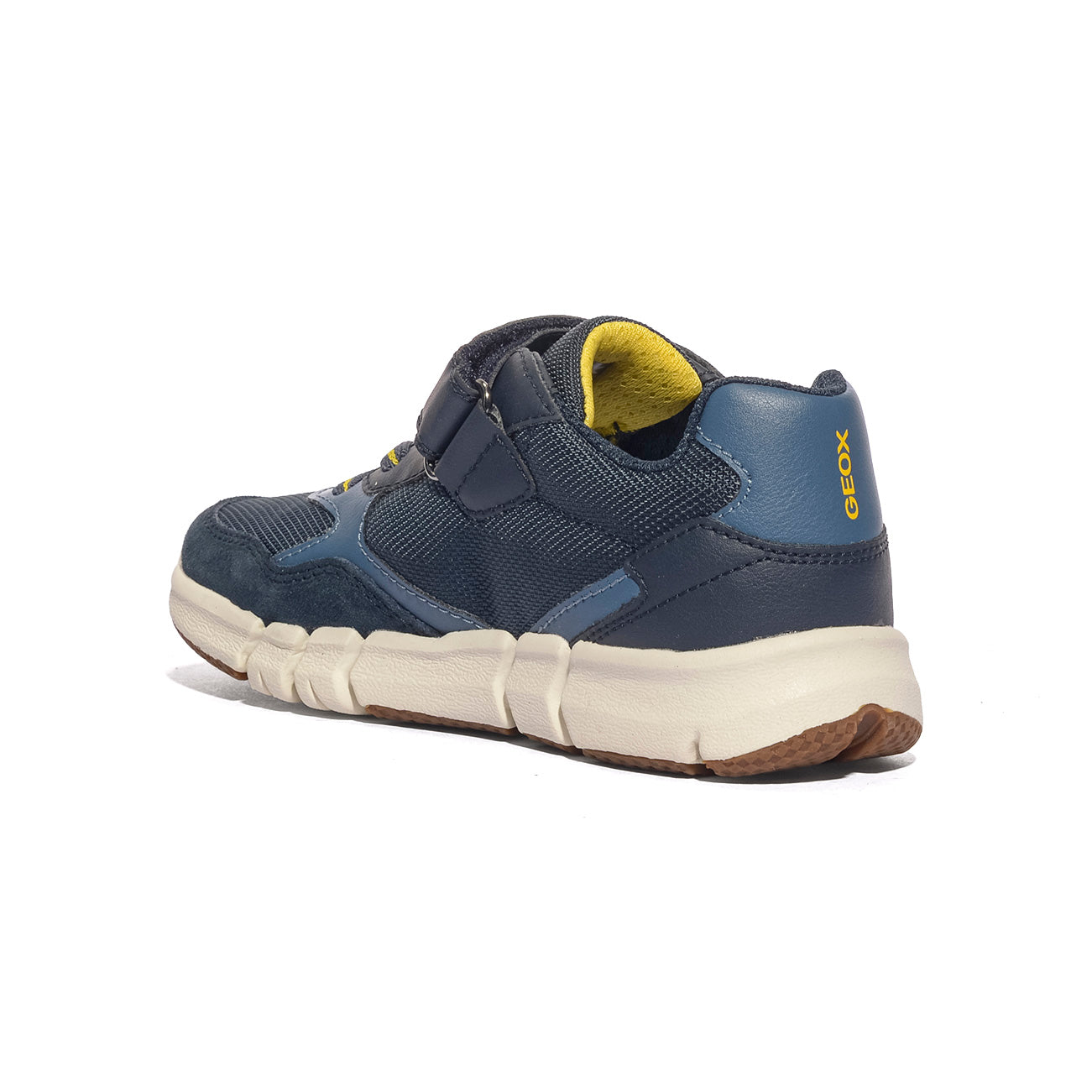 GEOX J459BB 0FU22 NAVY YELLOW   C0657 Sneakers Bambino 