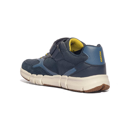 GEOX J459BB 0FU22 NAVY YELLOW   C0657 Sneakers Bambino 