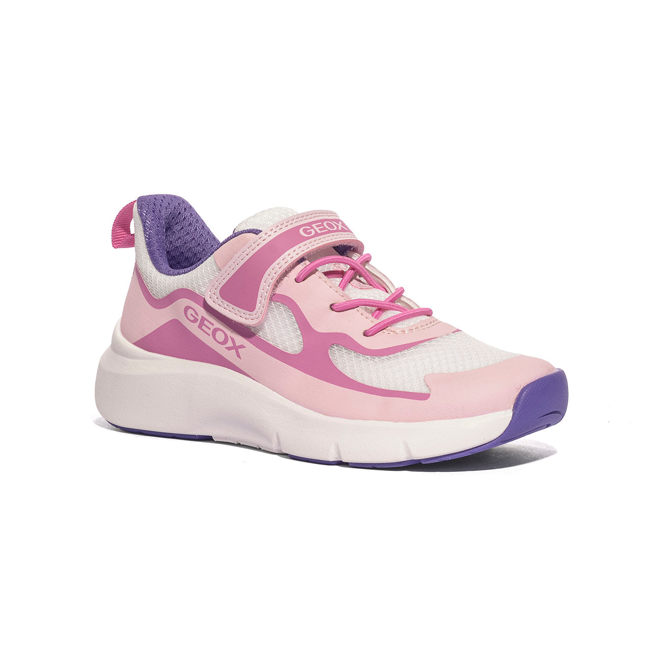 GEOX J65PAC 1454 PINK WHITE    C0550 Sneakers Bambina 