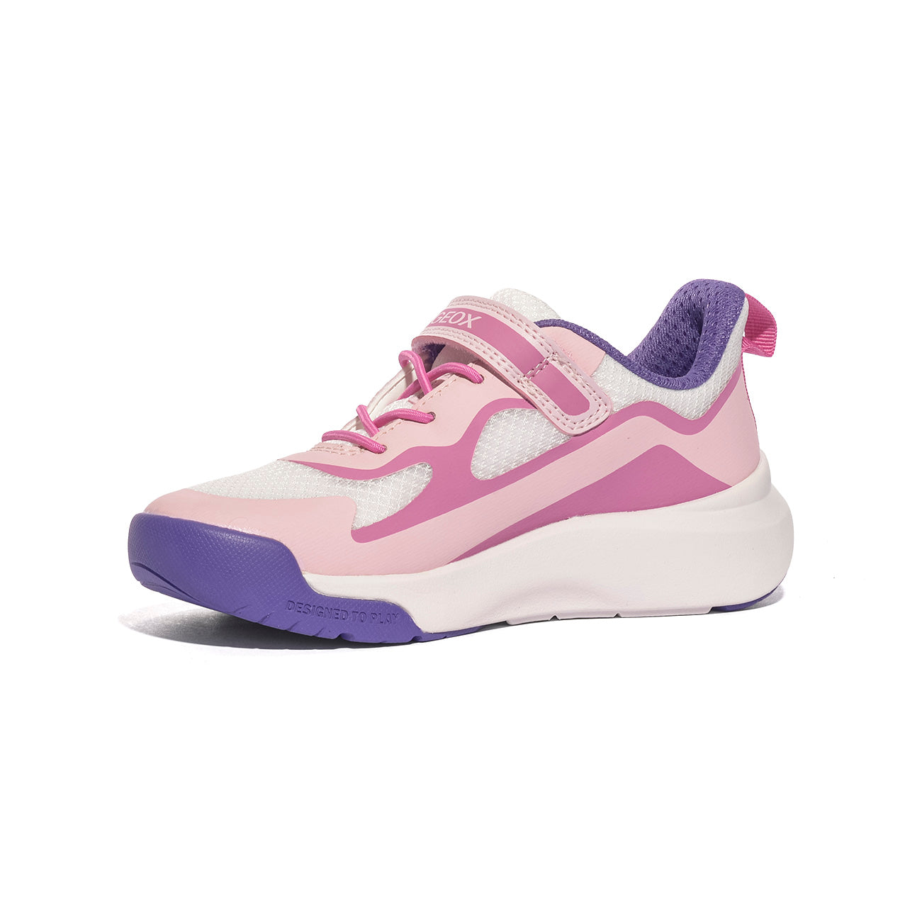 GEOX J65PAC 1454 PINK WHITE    C0550 Sneakers Bambina 
