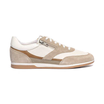 GEOX U654GA 2285 SAND WHITE    C0122 Sneakers Uomo 