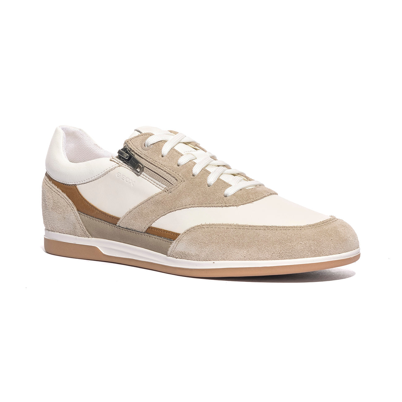 GEOX U654GA 2285 SAND WHITE    C0122 Sneakers Uomo 