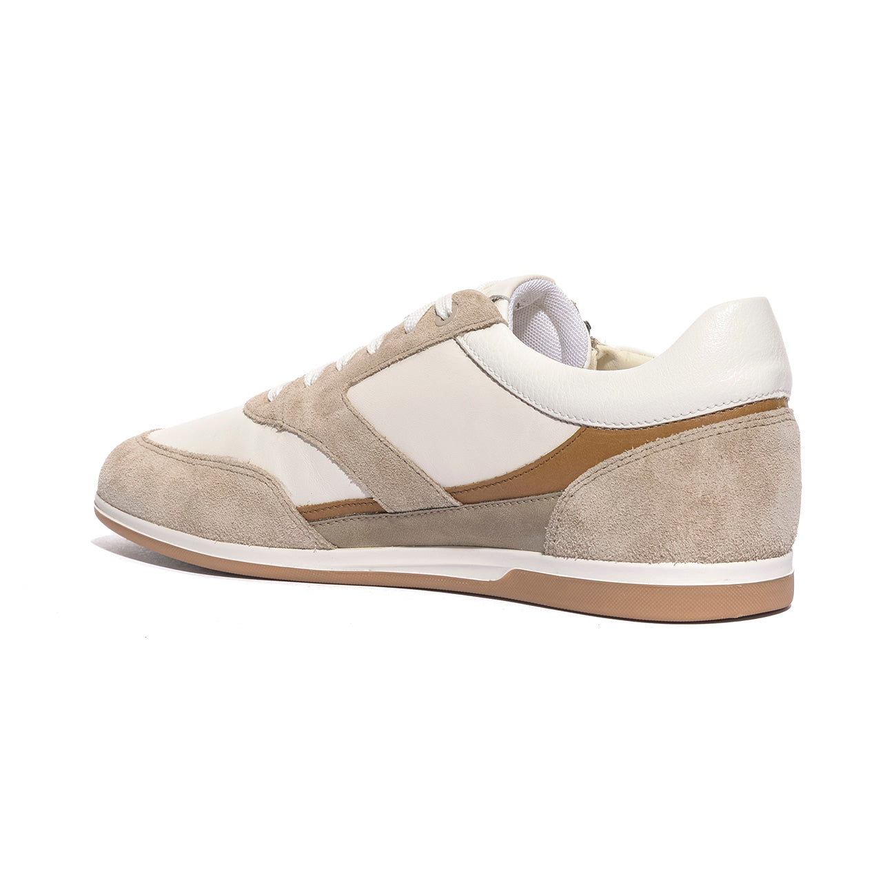 GEOX U654GA 2285 SAND WHITE    C0122 Sneakers Uomo 