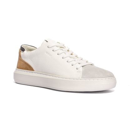 GEOX U655WA 4722 WHITE BROWN   C1224 Sneakers Uomo 
