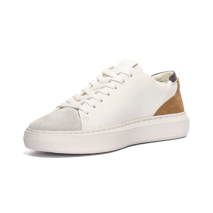 GEOX U655WA 4722 WHITE BROWN   C1224 Sneakers Uomo 
