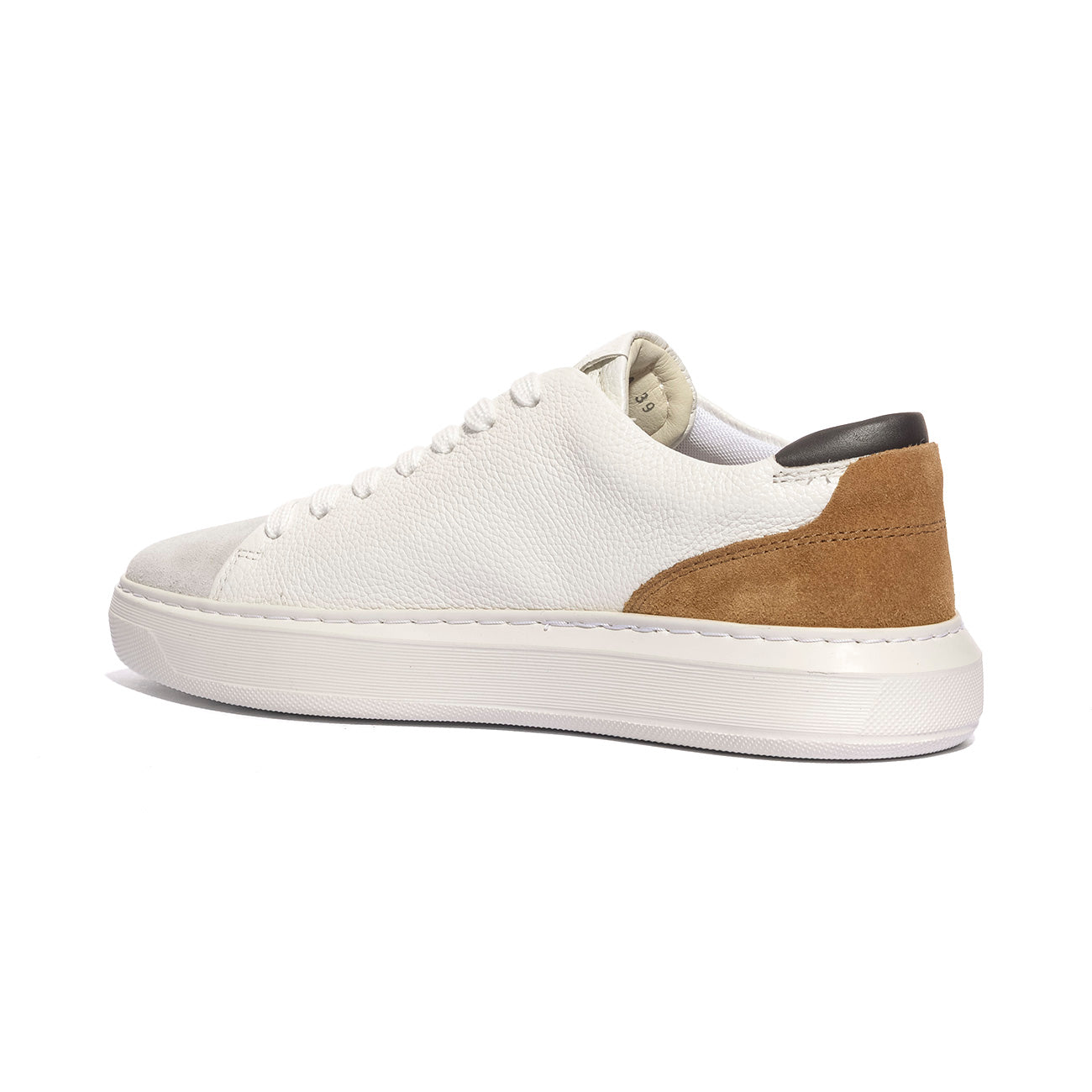GEOX U655WA 4722 WHITE BROWN   C1224 Sneakers Uomo 