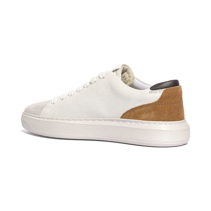 GEOX U655WA 4722 WHITE BROWN   C1224 Sneakers Uomo 