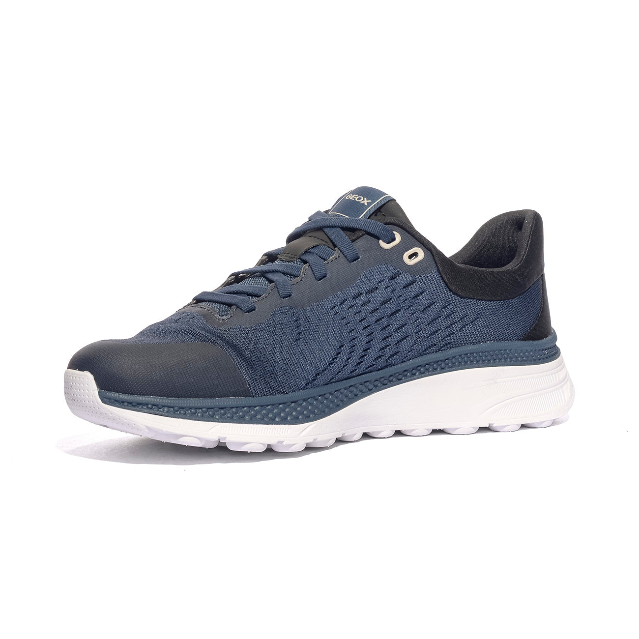 GEOX U65HUB 0006K DK AVIO BLACK    C4K9B Sneakers Uomo 