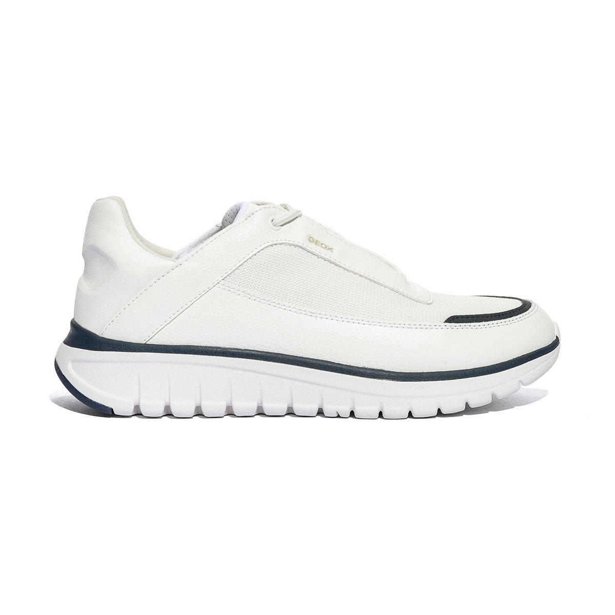 GEOX U65N4D 0BU11 WHITE DK NAVY    C1039 Sneakers Uomo 