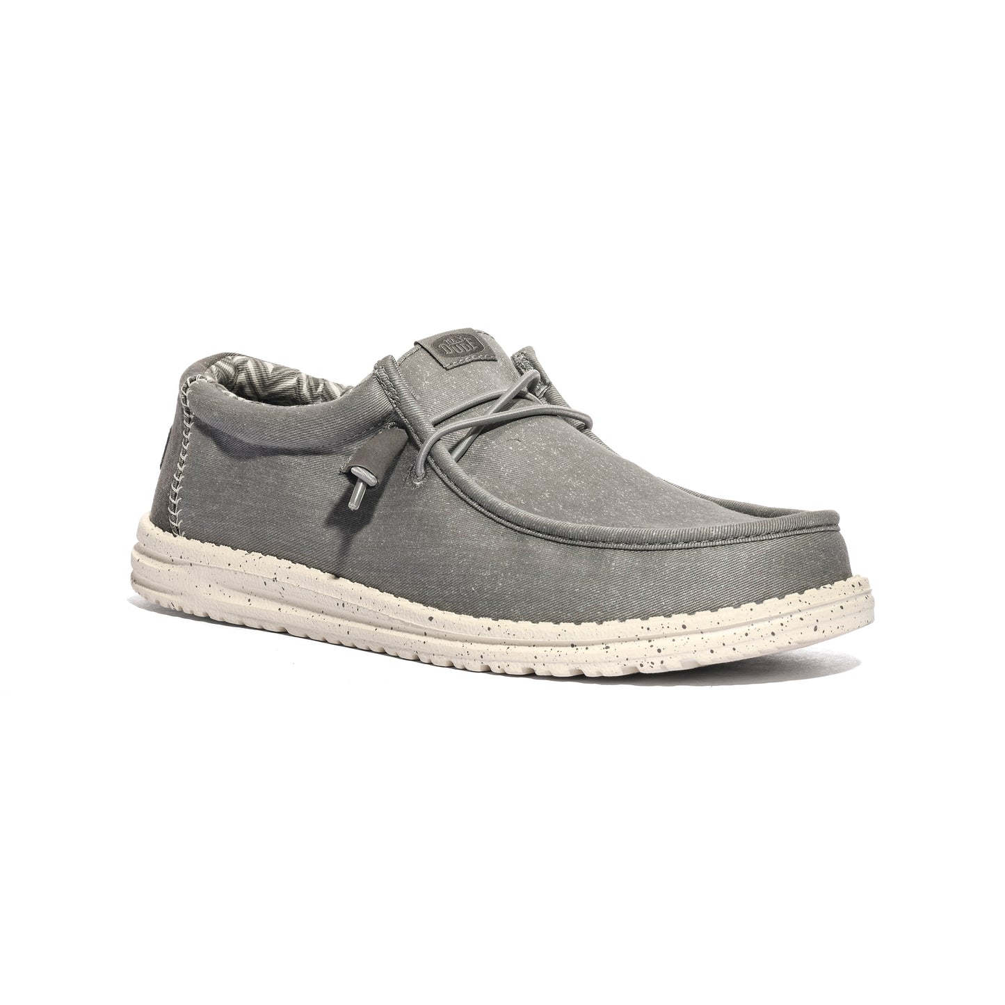 HEY DUDE HD.40700 Flannel Grey Bone White Slip-on Uomo 