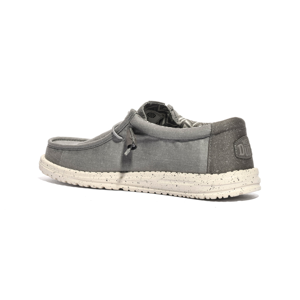 HEY DUDE HD.40700 Flannel Grey Bone White Slip-on Uomo 