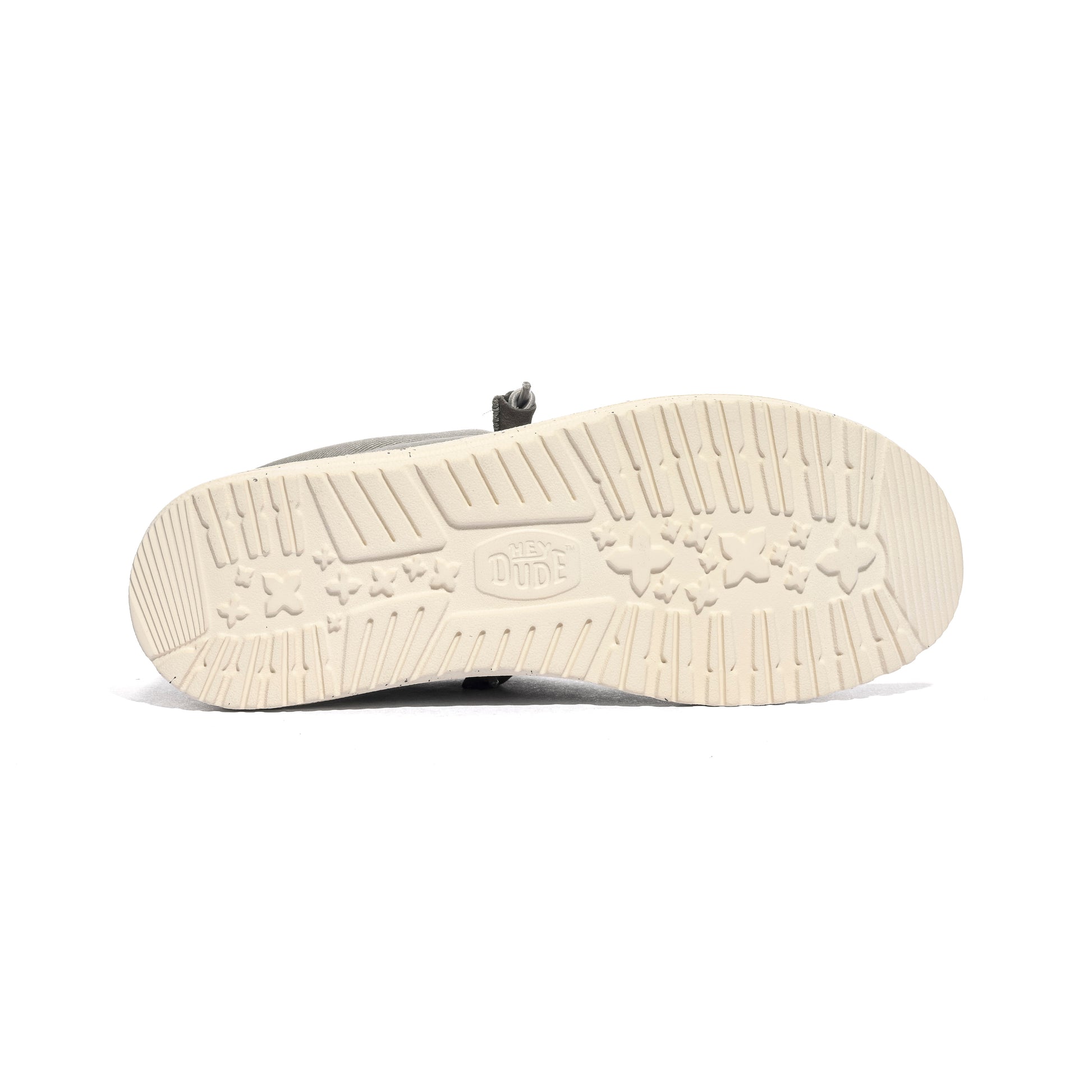 HEY DUDE HD.40700 Flannel Grey Bone White Slip-on Uomo 