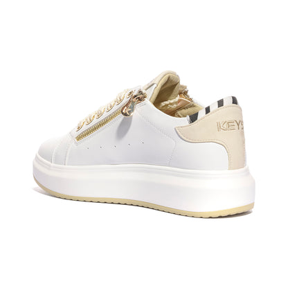 KEYS K11800 WHITE BEIGEWHITE BEIGE Sneakers Donna 