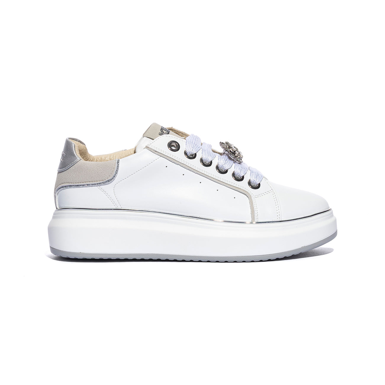 KEYS K11802 WHITE SILVERWHITE SILVER Sneakers Donna 