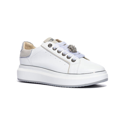 KEYS K11802 WHITE SILVERWHITE SILVER Sneakers Donna 