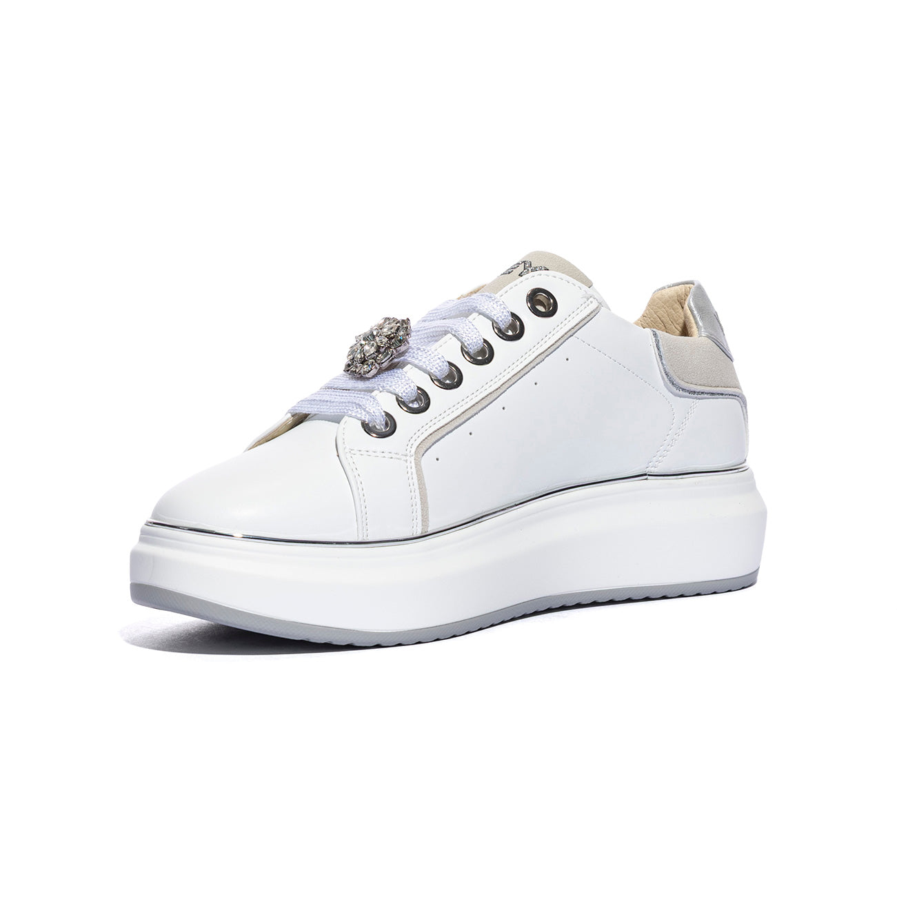 KEYS K11802 WHITE SILVERWHITE SILVER Sneakers Donna 