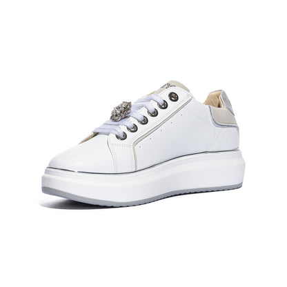 KEYS K11802 WHITE SILVERWHITE SILVER Sneakers Donna 