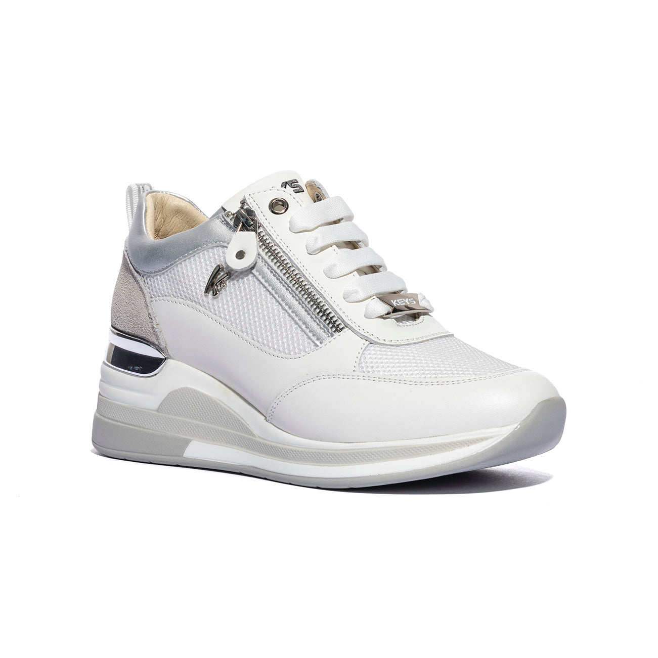 KEYS K11810 WHITE SILVERWHITE SILVER Sneakers Donna 