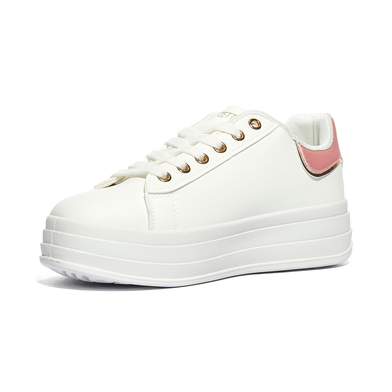 LANCETTI LNC-452 WHITE LT GOLD Sneakers Donna 