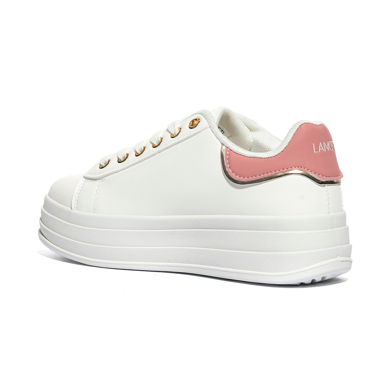 LANCETTI LNC-452 WHITE LT GOLD Sneakers Donna 