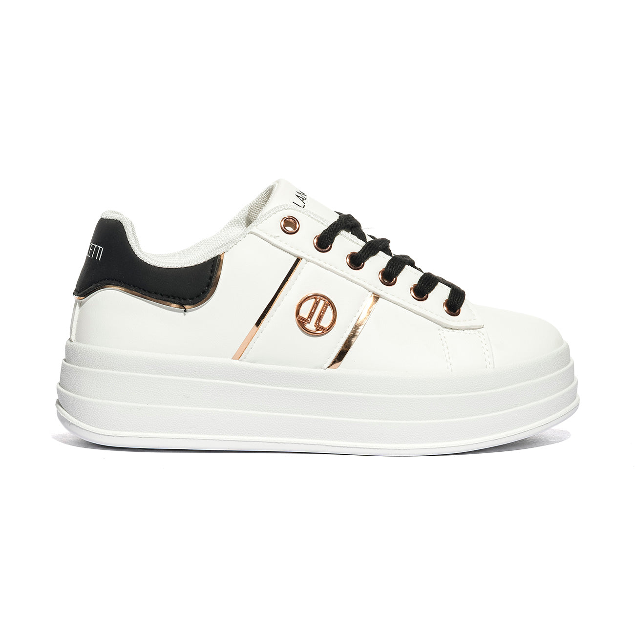 LANCETTI LNC-452 WHITE ROSE GOLD Sneakers Donna 