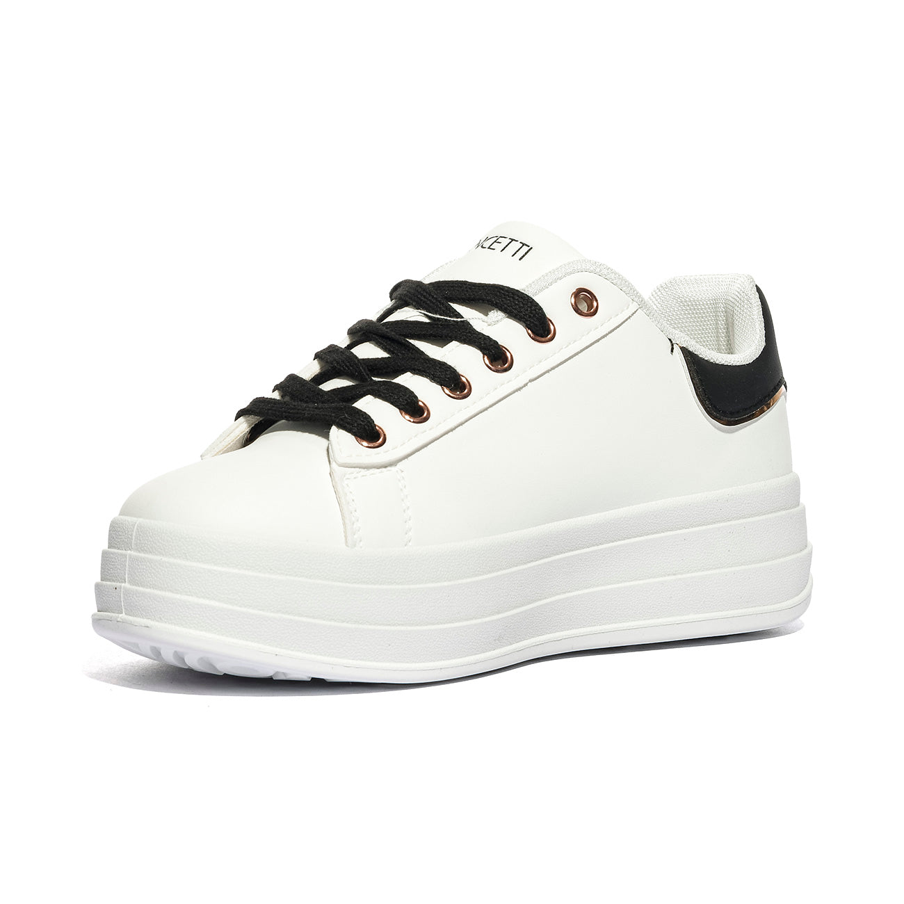 LANCETTI LNC-452 WHITE ROSE GOLD Sneakers Donna 