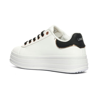 LANCETTI LNC-452 WHITE ROSE GOLD Sneakers Donna 