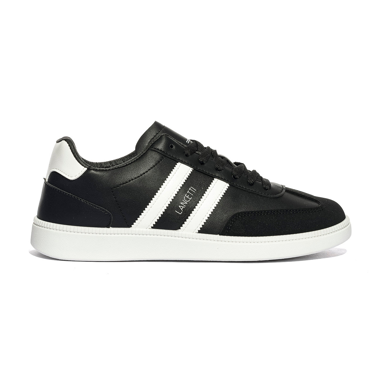 LANCETTI LNC870-1 BLACK WHITE Sneakers Uomo 