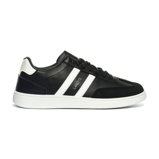 LANCETTI LNC870-1 BLACK WHITE Sneakers Uomo 