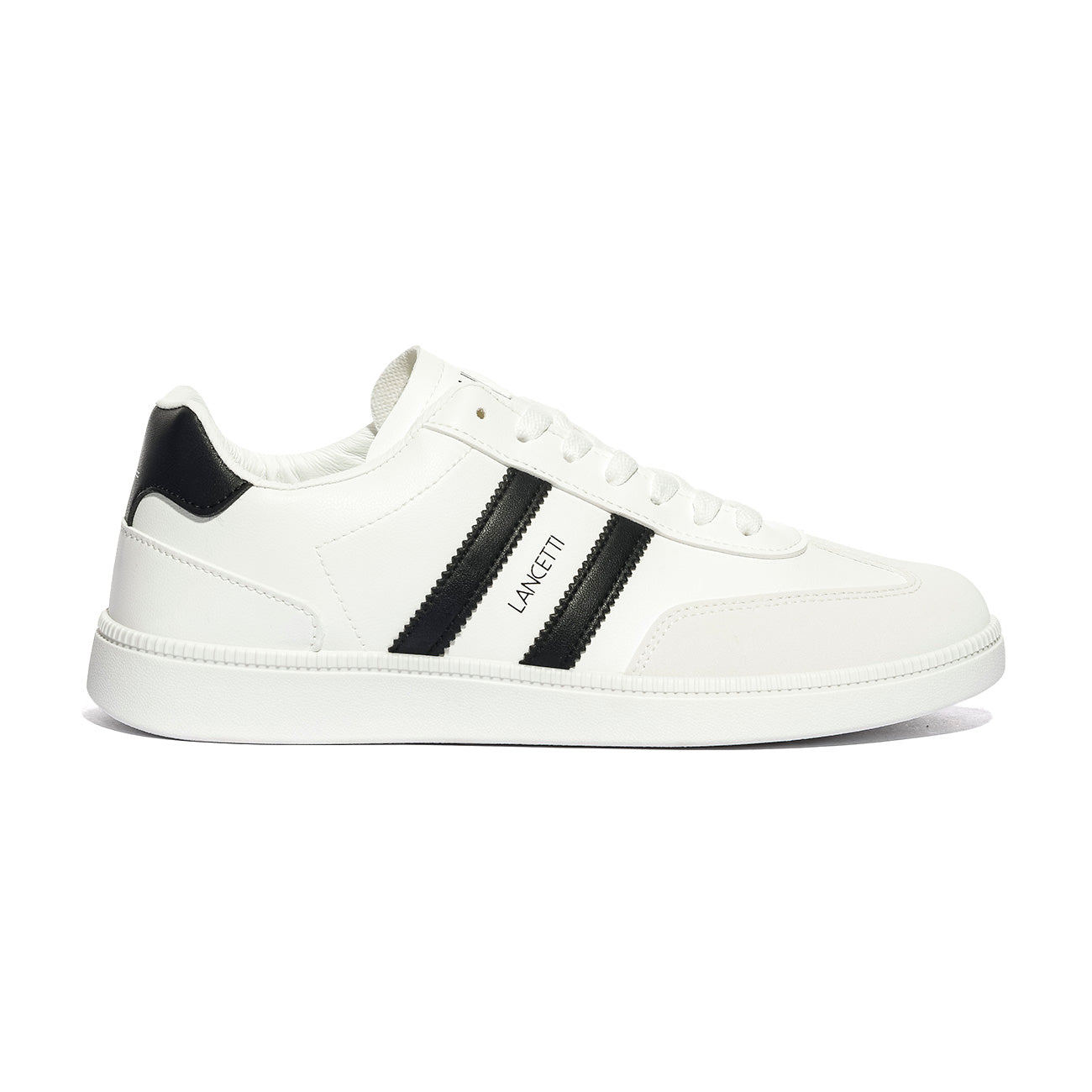 LANCETTI LNC870-2 WHITE BLACK Sneakers Uomo 