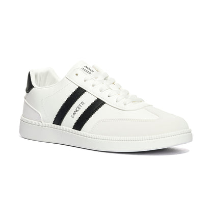 LANCETTI LNC870-2 WHITE BLACK Sneakers Uomo 