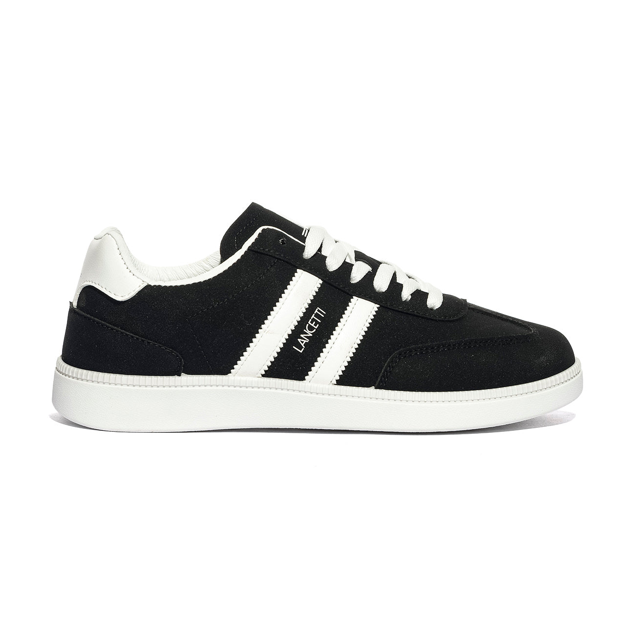 LANCETTI LNC871-1 BLACK WHITE Sneakers Uomo 