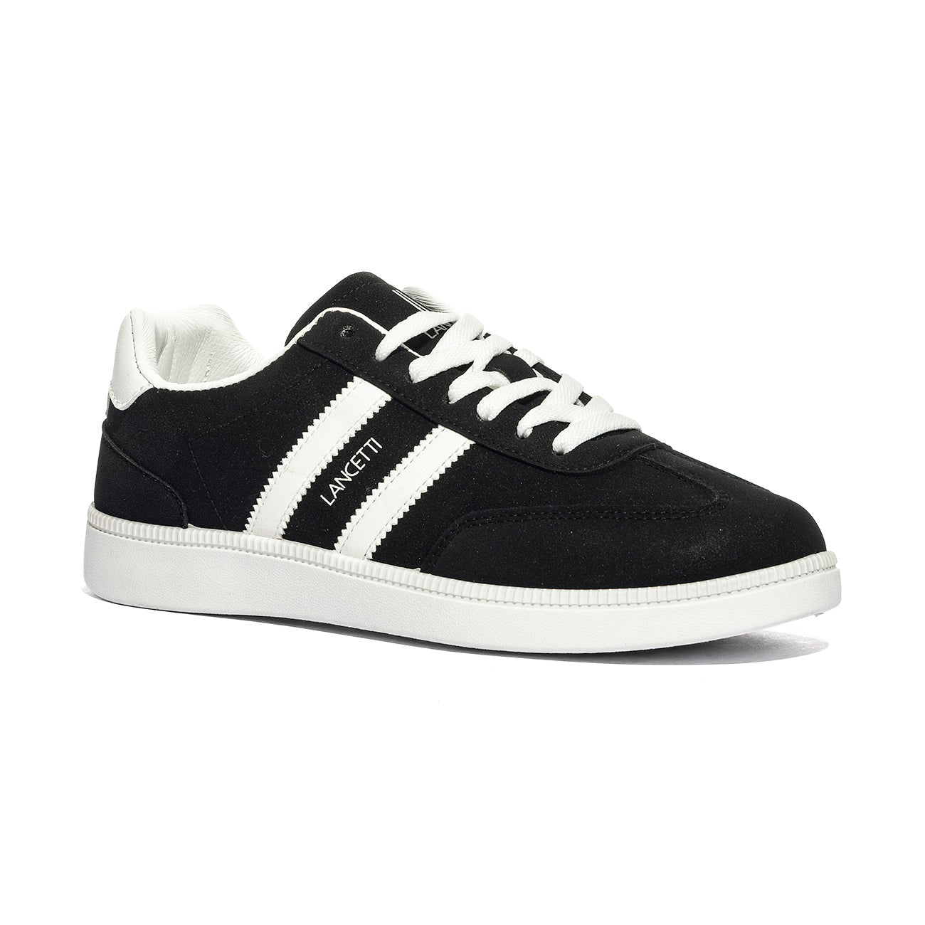 LANCETTI LNC871-1 BLACK WHITE Sneakers Uomo 