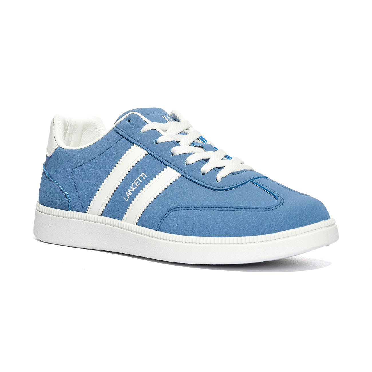 LANCETTI LNC871-3 BLUE WHITE Sneakers Uomo 