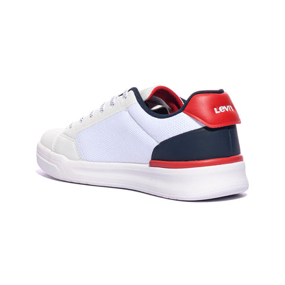 LEVI'S VDUT0004T WHITE NAVY RED Sneakers Bambino 