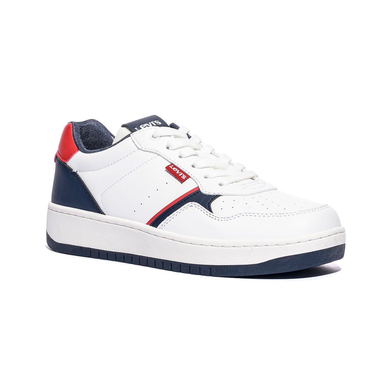 LEVI'S VUNI0126S WHITE RED NAVY Sneakers Bambino 