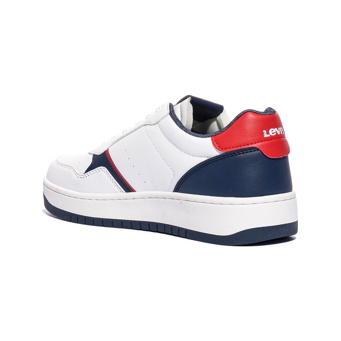 LEVI'S VUNI0126S WHITE RED NAVY Sneakers Bambino 