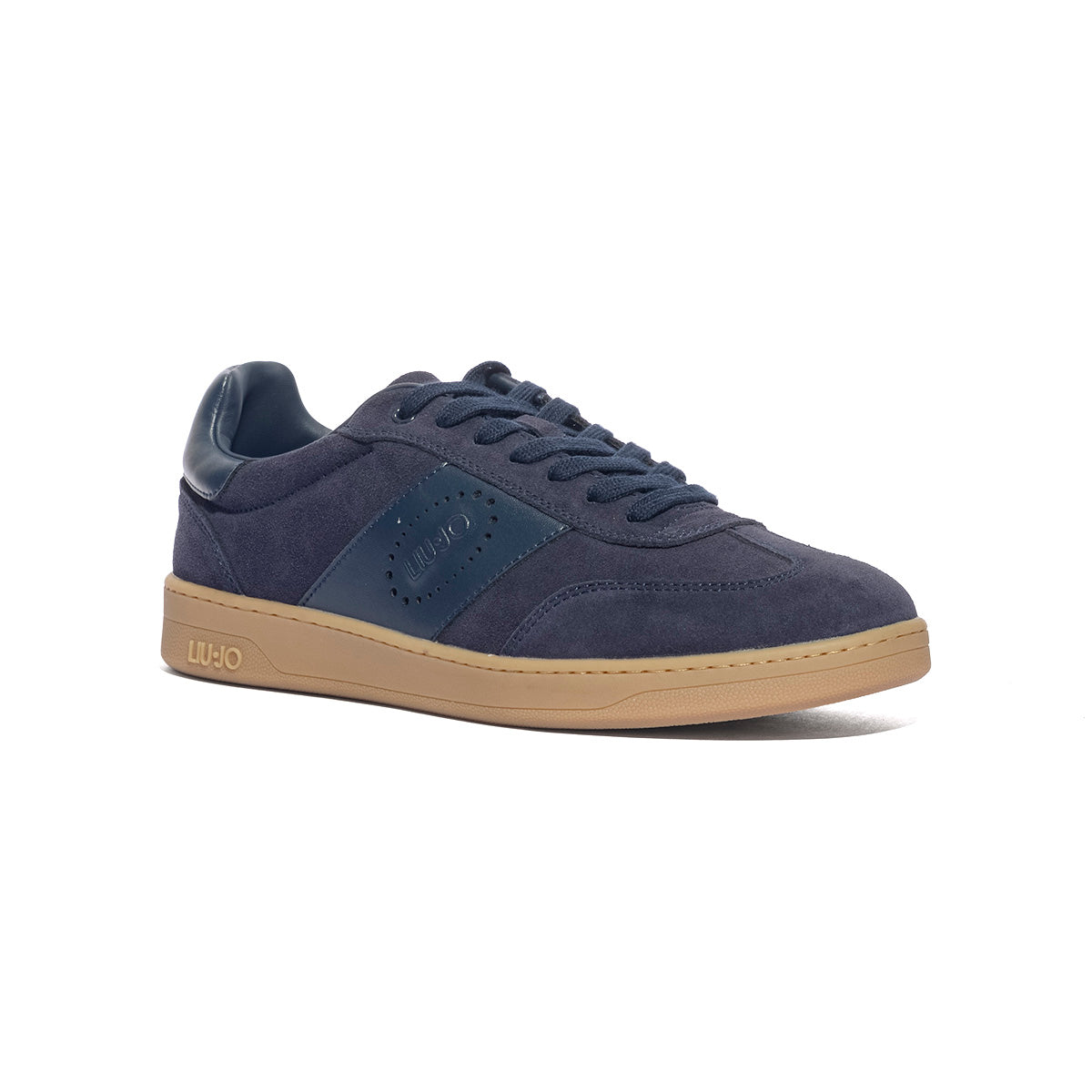 LIUJO 7B6015PX31000009 SUEDE CALF LEATH BLUE Sneakers Uomo 