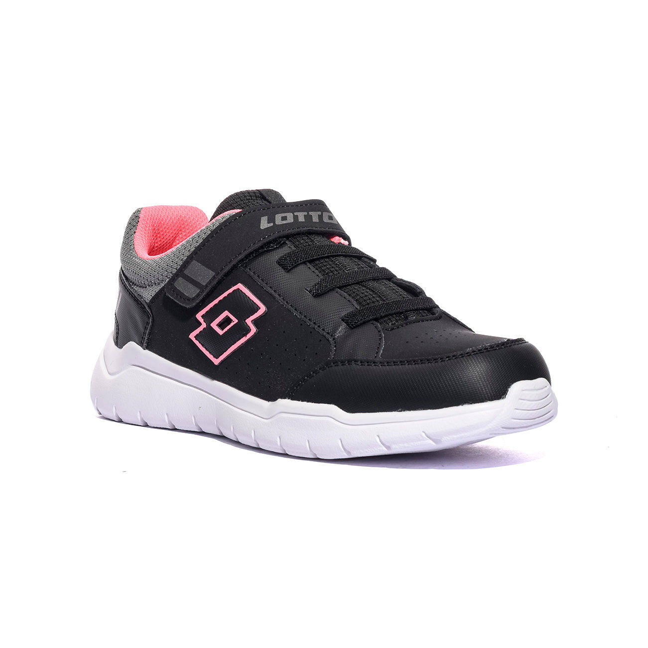 LOTTO 2214768XY All black Pink Sneakers Bambina 
