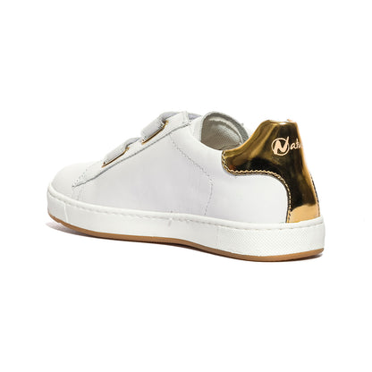 NATURINO 0012013355.02.1N03 WHITE PLATINUM Sneakers Bambina 