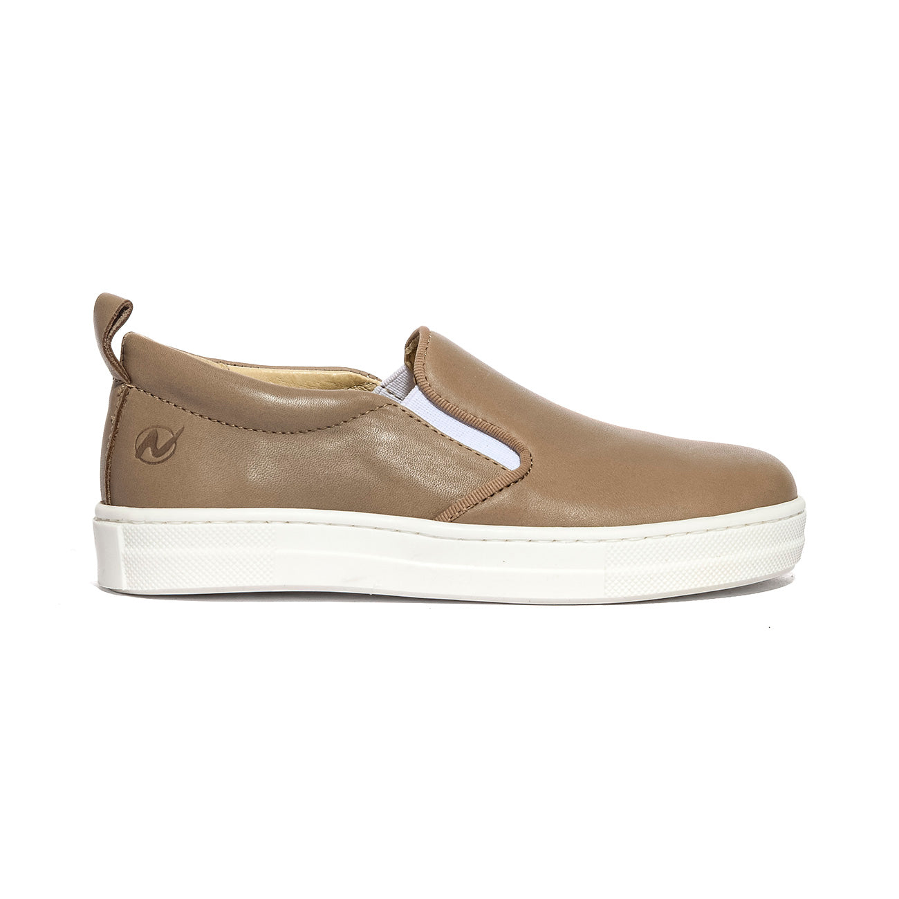 NATURINO 0012013760.74.2D54 TAUPE.WHITE Slip-on Bambino 