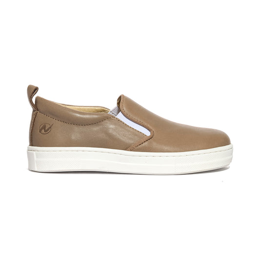 NATURINO 0012013760.74.2D54 TAUPE.WHITE Slip-on Bambino 