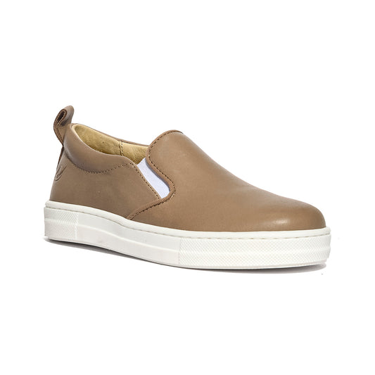 NATURINO 0012013760.74.2D54 TAUPE.WHITE Slip-on Bambino 