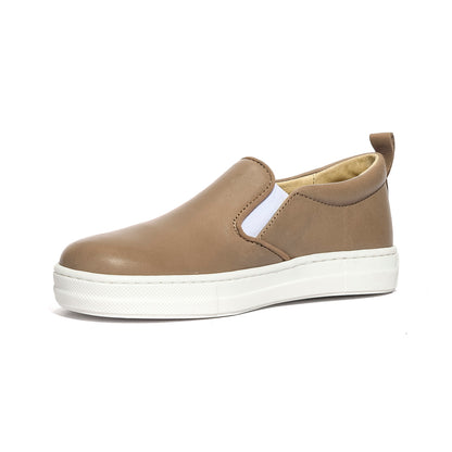 NATURINO 0012013760.74.2D54 TAUPE.WHITE Slip-on Bambino 
