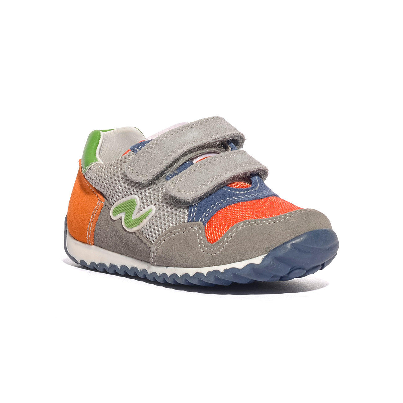 NATURINO 0012016558.01.2B45 DARK GREY.GREY.ORANGE Sneakers Bambino 