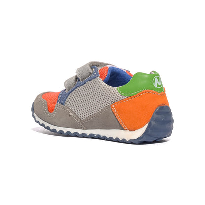 NATURINO 0012016558.01.2B45 DARK GREY.GREY.ORANGE Sneakers Bambino 