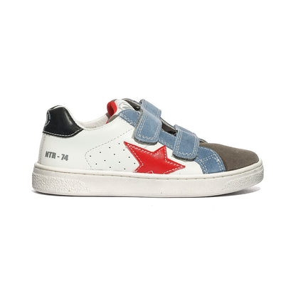 NATURINO 0012017499.04.1B58 GREY.WHITE.CELESTE Sneakers Bambino 