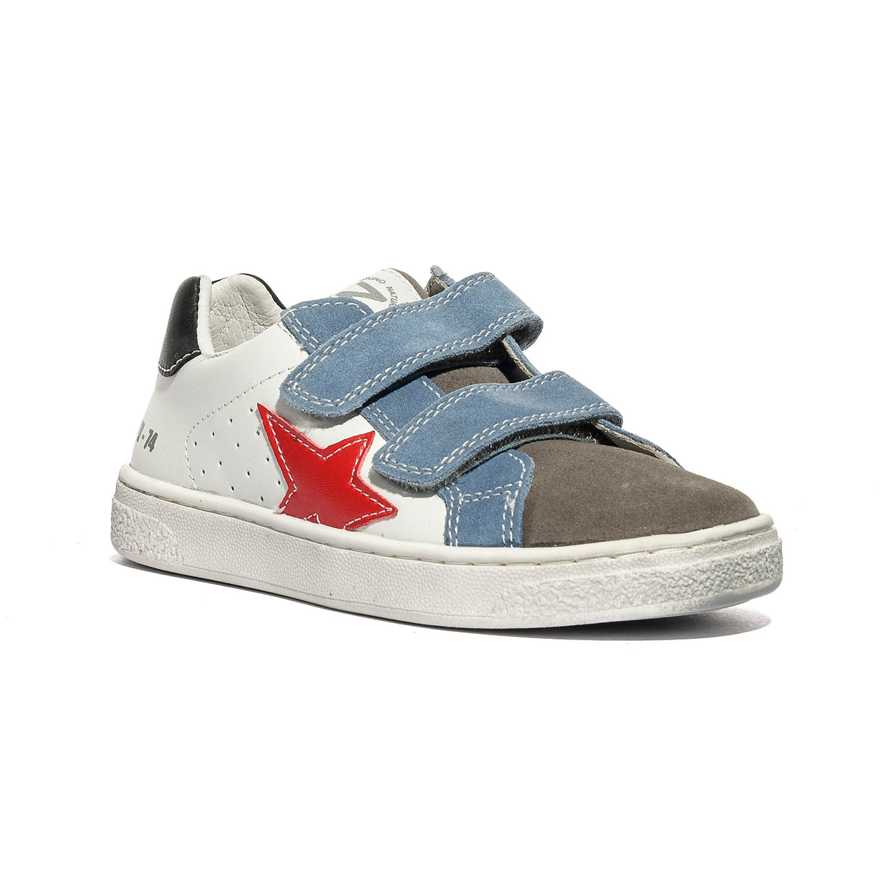 NATURINO 0012017499.04.1B58 GREY.WHITE.CELESTE Sneakers Bambino 